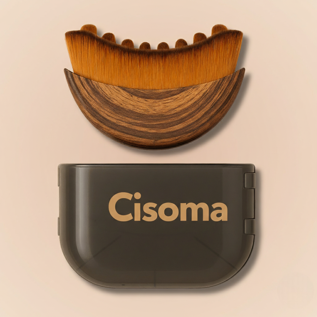 Brocha Facial Cisoma para Contorno y Drenaje Linfático