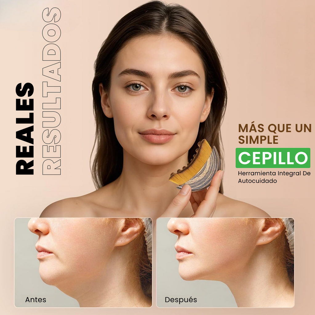 Brocha Facial Cisoma para Contorno y Drenaje Linfático